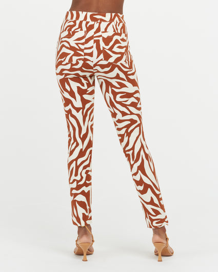 On-the-Go Printed Ankle Slim Straight Pant – Spanx