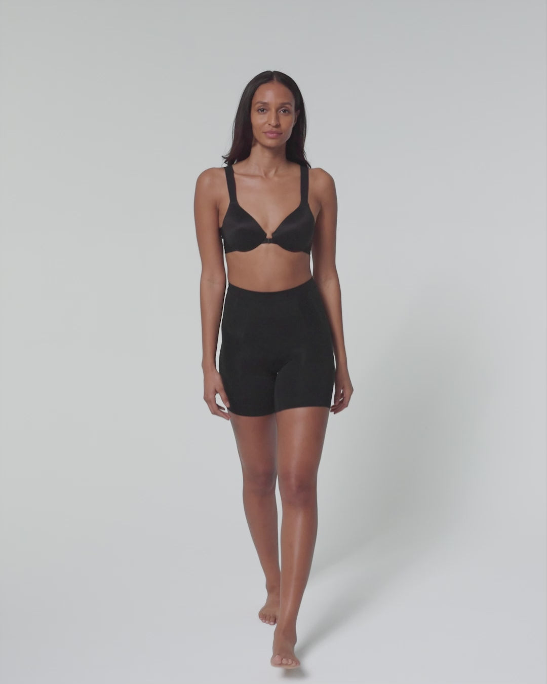 $72 Spanx Women's Black Stretch OneCore High Waist Thigh Shaper Shorts Size  S
