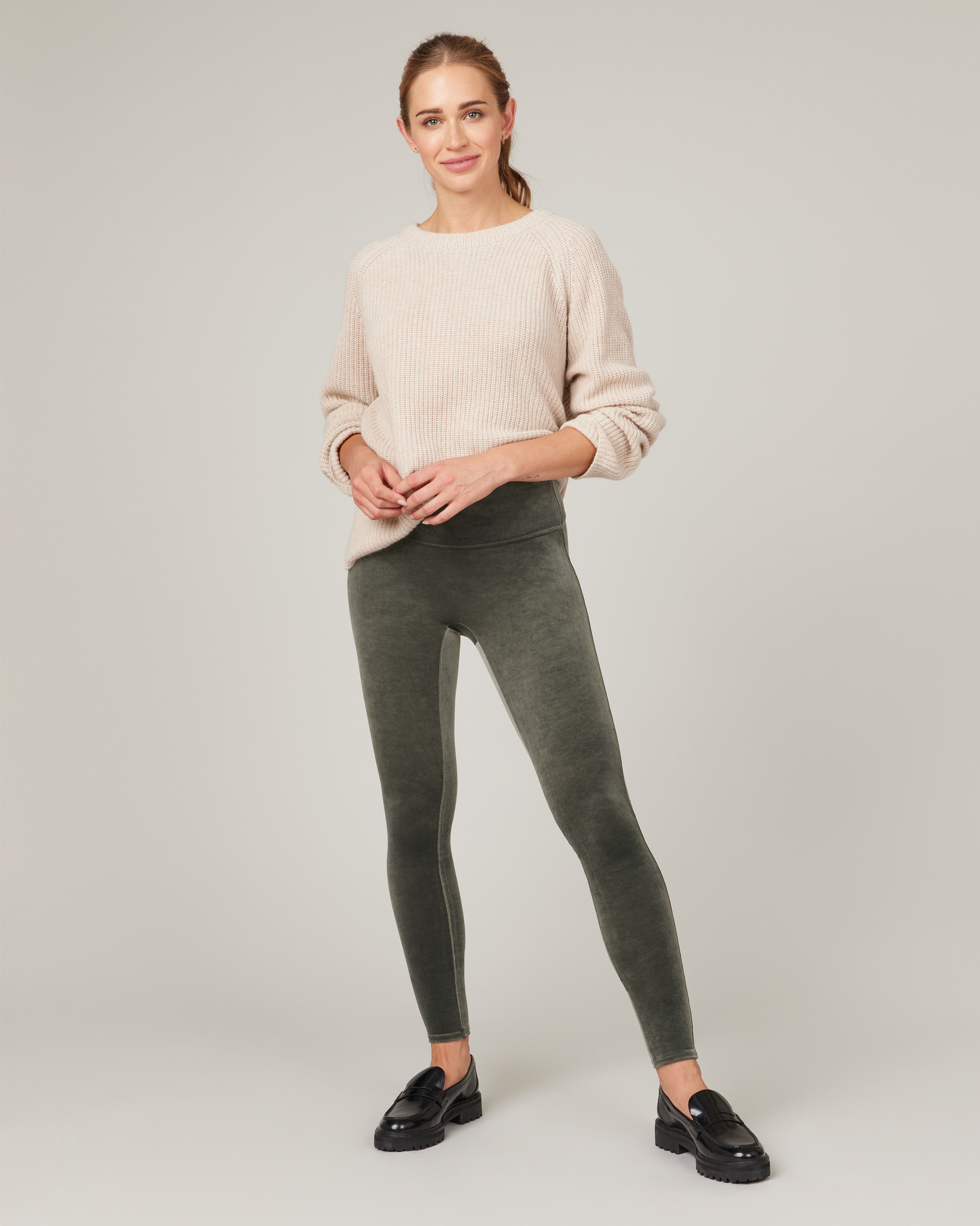 Spanx Velvet Leggings Pull outlet On Mid Rise