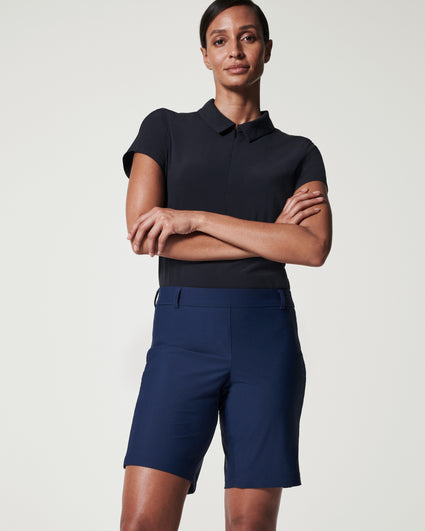 SPANX Women’s NWT Sunshine 4-Way Stretch Shorts Very Black 6” inseam M, L,  XL