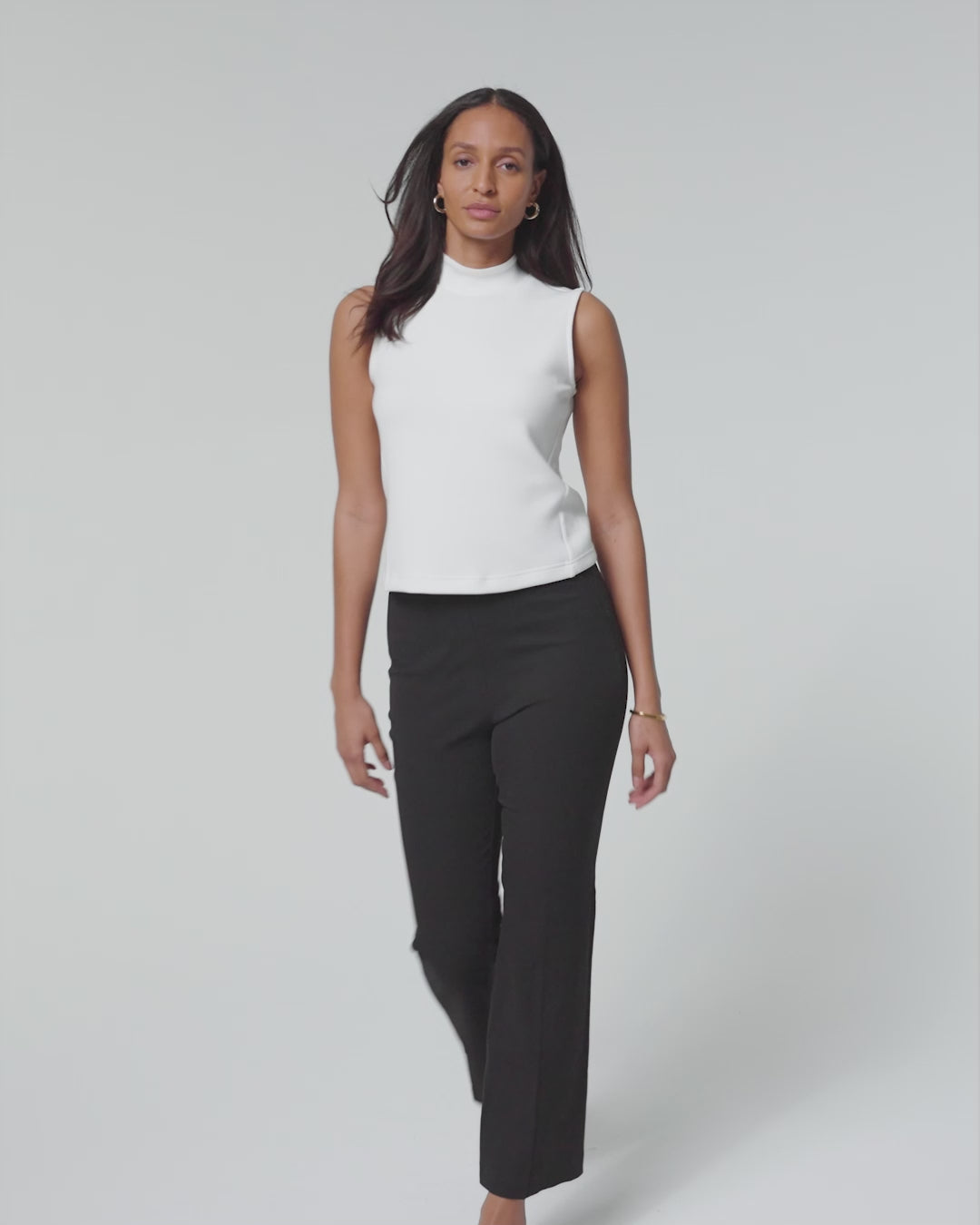 NEW Spanx The Perfect Black Pant Crop Flare Pants - 20260R - Black
