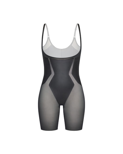 Spanx ONCORE OPEN-BUST MID-THIGH BODYSUIT - Body - very black