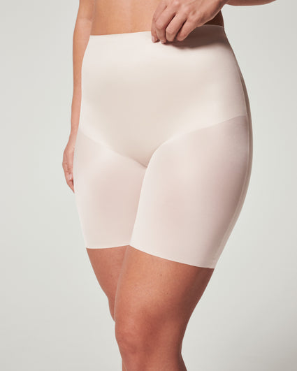 Buy SPANX Shapewear for Women Thinstincts 1.0 Mid-Thigh Shaping Short  (Regular and Plus Sizes), Soft Nude, Small at