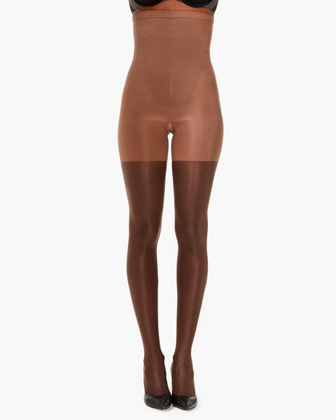 Spanx womens Shaping Sheers pantyhose size B shade S6 brown