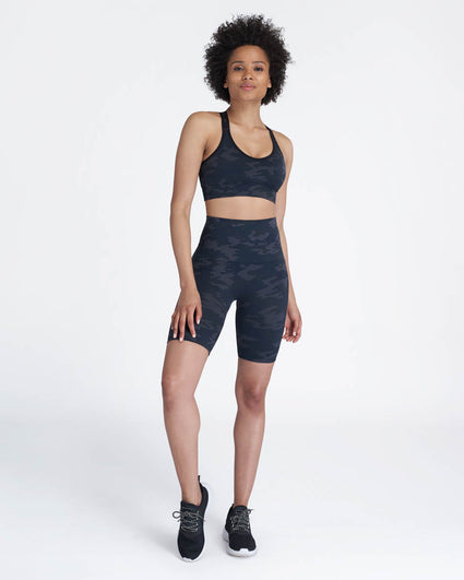 Ribbed Sculpted Crop Top and Cycling Shorts Co-ord Set