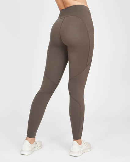 Spanx Every.Wear™ Active Mesh Side Stripe Leggings Compression Tights Black  S