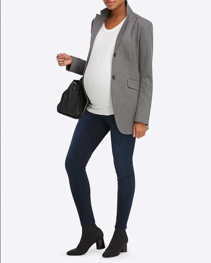 Spanx Mama Ankle Jean-ish White Maternity Leggings Women's Medium