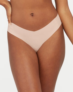 NWT Spanx M RED HOT High-Waist Thong Panty 10241R Beige 112913