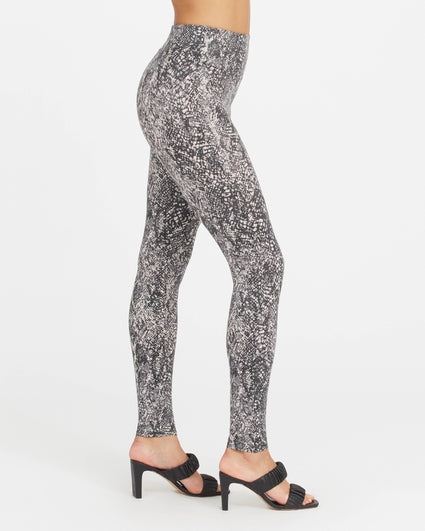 SPANX Women Size XL Gray print Legging