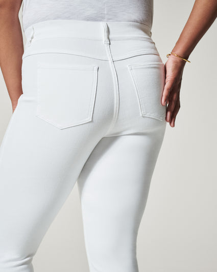 Spanx Skinny Jeans/Jeggings Summer White XS Hi Rise Distressed Raw