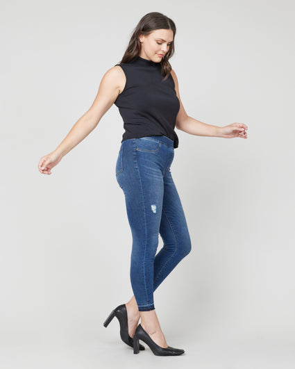 SPANX, Pants & Jumpsuits, Spanx Ankle Skinny Jeans Clean Black 2278