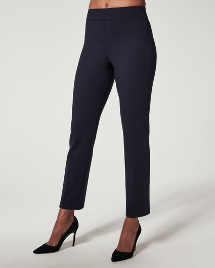 NWT Spanx Women Classic Navy The Perfect Pant Slim Straight Size XS Petite