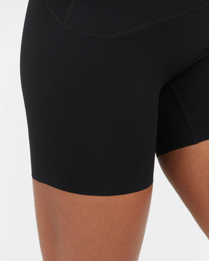 Women's SPANX Black 50180r Look at Me Now Seamless Bike Shorts