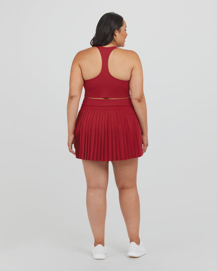 Pleated Skirt Sleeveless Tank Dress (Plus Size) – In Pursuit