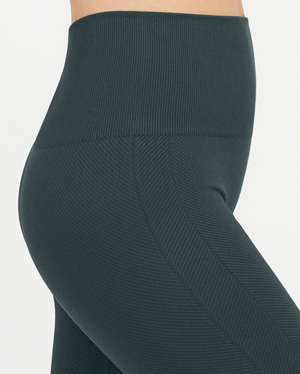 Spanx Seamless Side Zip Leggings Women's A297851 RICH BROWN XL 