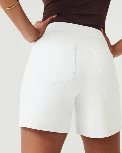 SPANX Shapewear for Women Breathable and Wicking Smoothing Mid-Thigh Short  White XS - Regular at  Women's Clothing store